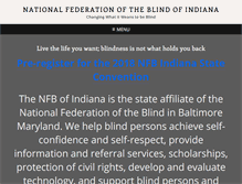 Tablet Screenshot of nfb-in.org